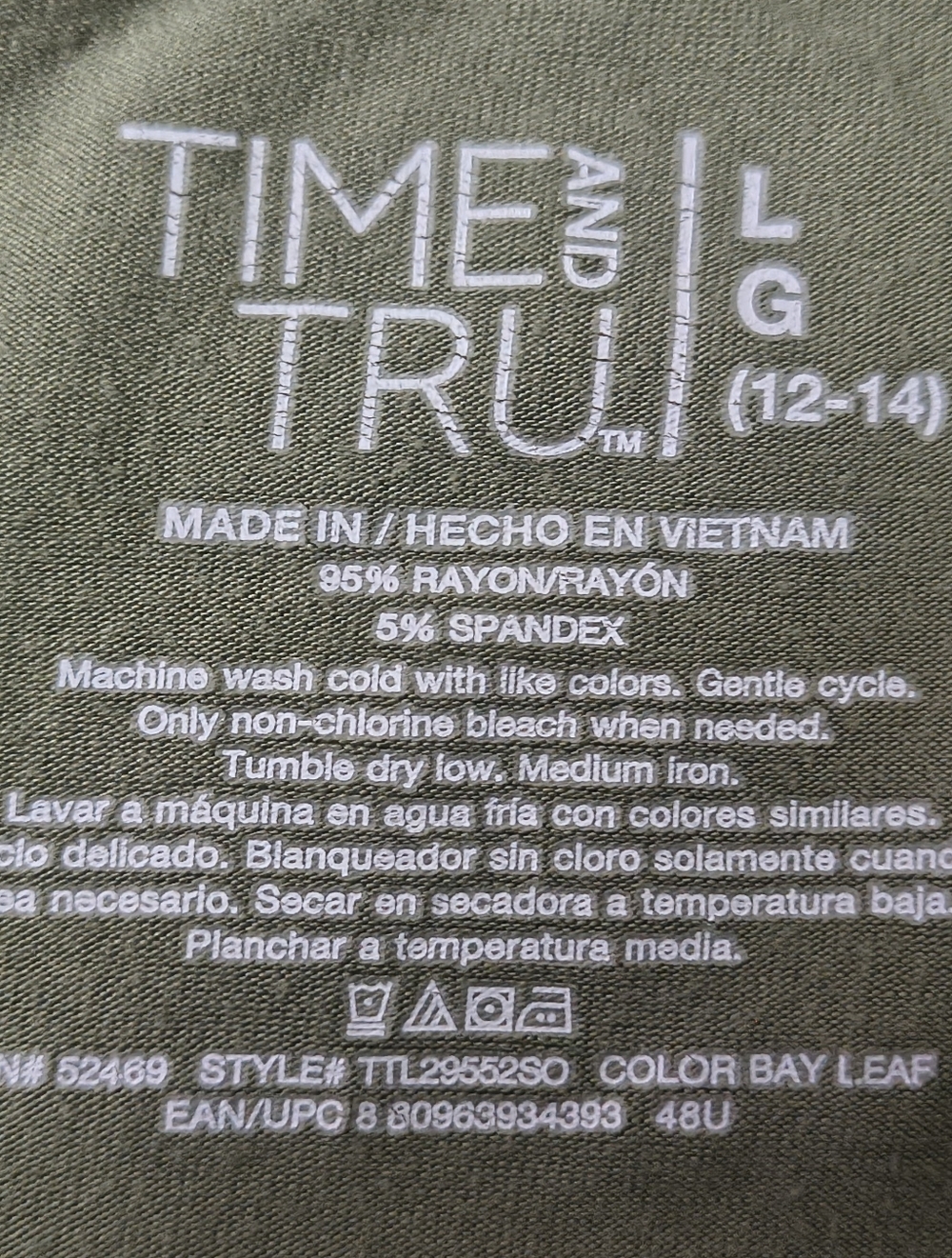 Time and Tru Olive Green Tank Maxi Dress Large Stretchy Sleeveless Casual - Picture 2 of 7